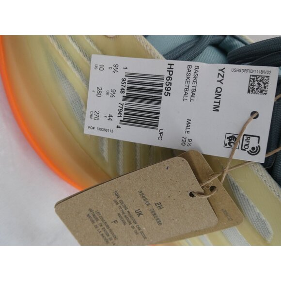 Adidas Yeezy QNTM Hi-Res Coral Size‎ 10 - HP6595 - Picture 7 of 9